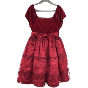 Sweet Heart Rose Red Silk Dress